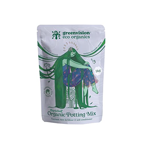 Greenvision Eco Organics Enriched Organic Potting Mix 2.2 Lb/1 Kg, Set Of 2 #TOP1