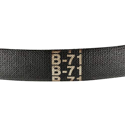 sourcing map B-71 Keilriemen 71/1803,4mm Teilungslänge Zahnriemen B-Profi Gummi Antriebsriemen Gummiübertragungsriemen Flachriemen Antriebskeilriemen für Kraftübertragung