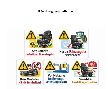 Sitzschale Spiramatik ergonomischer Sitz für Traktor & Landmaschinen robust wetterfest komfortable Sitzlösung für lange Arbeitseinsätze einfache Montage langlebige Qualität FAIE