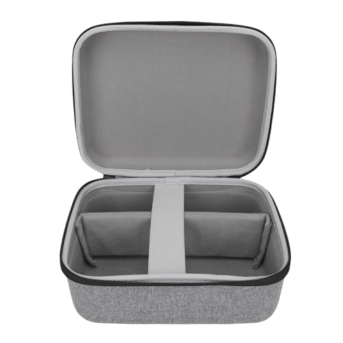 Estuche rígido para proyector mini, bolsa de transporte impermeable de nailon con interior acolchado y compartimentos personalizados, ideal para uso en casa, exterior y oficina miniatura 3