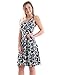TAM WARE Womens Casual Fit and Flare Floral Sleeveless Dress TWCWD054-GRAY-US L