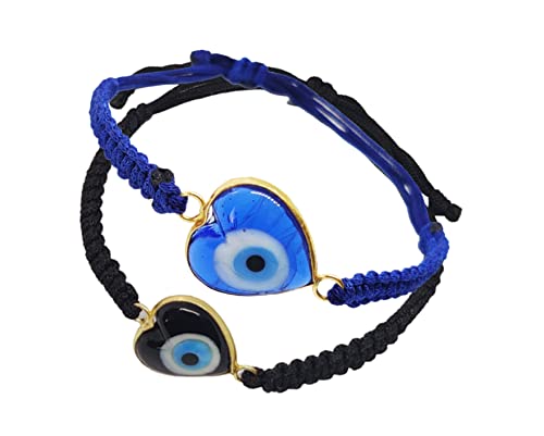 El Regalo 2 PCs Evil Eye Knotted Unisex Bracelet Combo for Kids & Adults | Macramé Bracelet Braided with Lucky Eye (6mm) to Ward Off Buri Nazar (2 Red Style-3) (B09DYVJ3YD) Amazon Price History, Amazon Price Tracker