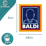 SC Products Baldi Funny Car Air Freshener Bald Joke Gifts for Men | Black Ice Novelty Car Air Freshener Funny Gifts For Men | Rude Secret Santa Gift Mens Stocking Fillers | Christmas Presents For Dad - Image 5