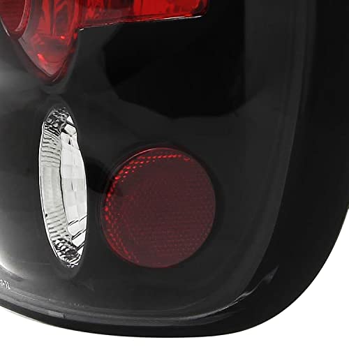 Spec-D Tuning Black Housing Clear Lens Tail Lights Compatible With 1998-2001 Ford Explorer, Left + Right Pair Assembly #TOP7