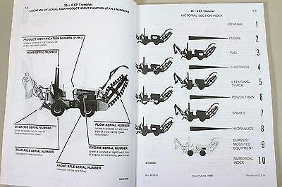 Parts Catalog Manual For J I Case 25 + 4 Xp Trencher 25+4 Exploded Views Assembly
