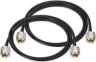 Bingfu CB Radio Jumper Cable UHF PL259 Male to Male RG58 Coax Jumper