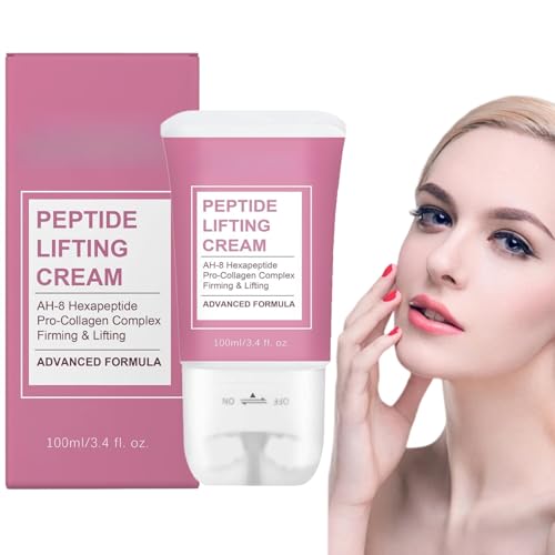 Peptide Lifting Cream - Anti Aging Face & Neck Firming Moisturizer Reduces Wrinkles & Lifts Crepey Skin Hydrating Daily Care for All Skin Types