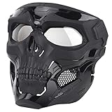Gettesy Taktische Maske, Airsoft Full Face Maske, Paintball Maske mit Schutzbrille Masken, Gesichtsmaske für Nerf Rival, Nerf Party, Halloween CS Partyspiel