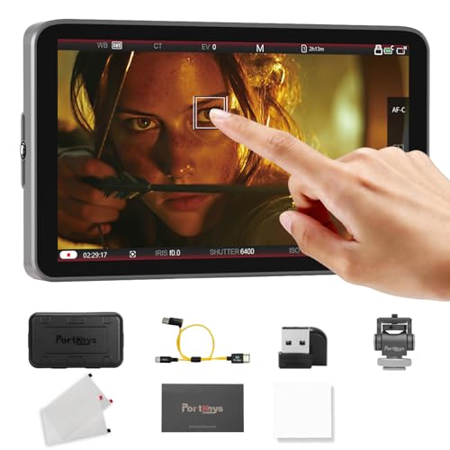 Portkeys LH7C Moniteur Caméra 7 Pouces 1000 Nits avec Entrée HDMI 4K et Contrôle Tactile