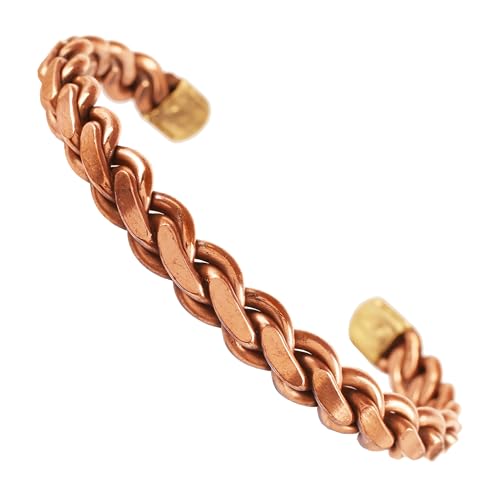 Touchstone Copper Bracelet Tibetan Style. Hand Forged with Solid and high Gauge Pure Copper.