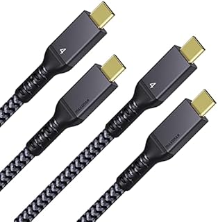 Thunderbolt 4 kable 1,2 m / 40 Gb/s, Maxonar TB4 USB C 4, obsługuje 1 x 8K60 Hz lub podwójny monitor 4K60 Hz, do i-Phone 15 Pro/Max, Macbook Air M1M2, Mac Studio, wyświetlacza studyjnego, SSD, eGpu,