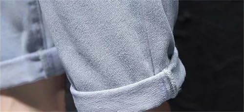 Men Cropped Tight Pipe Work Wear Skinny Trousers Cowboy Pants Slim Fit Jeans3