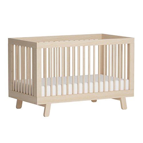 babyletto hudson 3-in-1 convertible baby crib - greenguard gold certified - convertible crib to toddler bed and daybed - baby bed with 4 adjustable heights - wooden crib 