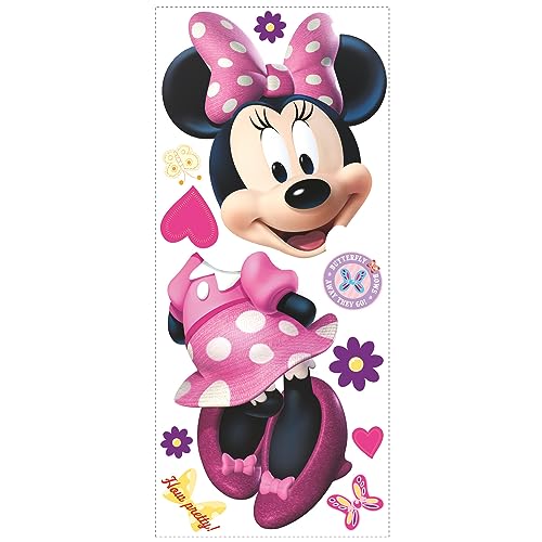 Roommates Plastic Minnie Mouse Boutique Giant Wall Decals, Multi Color