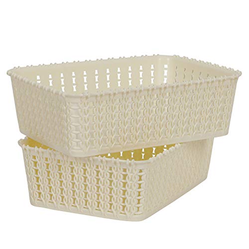 Cutting EDGE Multipurpose Sturdy Woven Storage Baskets Organiser for Kitchen, Office, Stationary, Cosmetics