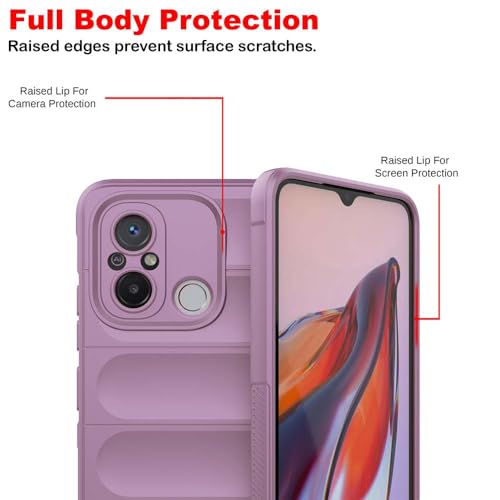 Image of amazon basics Basic Case for Poco C55 4G (Silicone Purple)