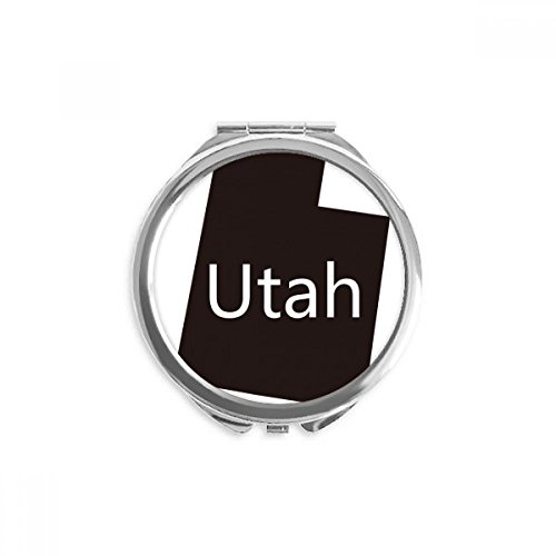 Espejo de mano portátil de Utah con mapa de Estados Unidos para maquillaje diario
