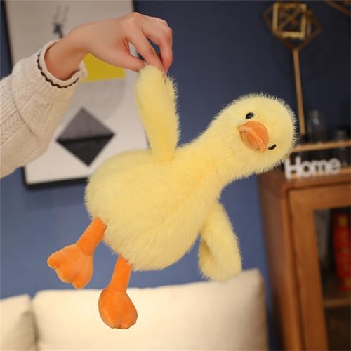champracer Ente Kuscheltier, süßes Kuscheltier, Flauschig Weiche Entenplüsch, Duck Plüschtier, Geschenke für Mädchen und Jungen (35 cm,Gelb)