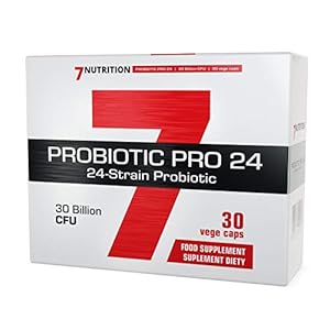7Nutrition Probiotic Pro 24 Pakket van 1 x 30 Plantaardige Capsules – Probiotisch – Voedingssupplement – 30 Miljard CFU in Microcapsules – Lactobacillus Acidophilus – FOS – Acaciavezel