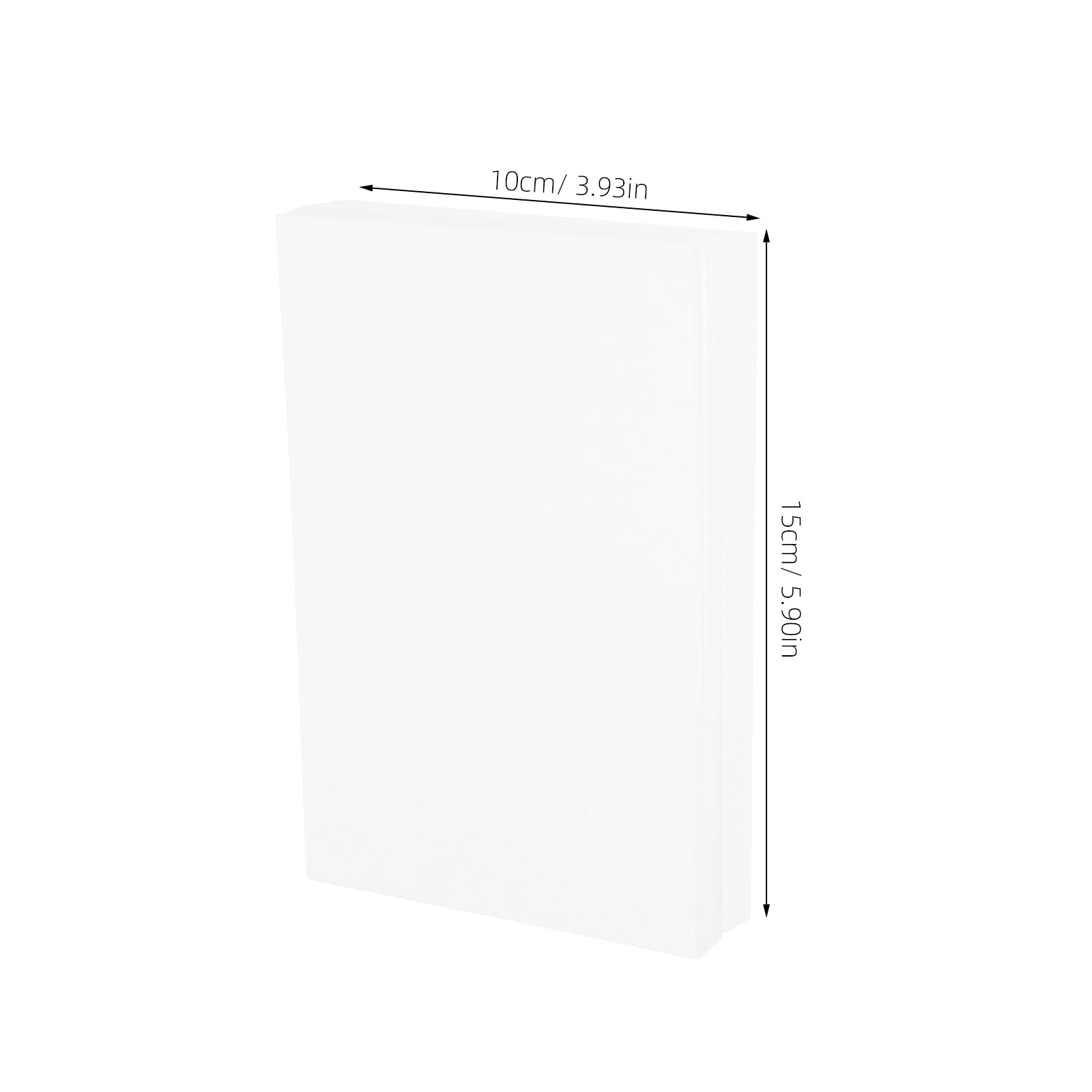 Angoily Cartes Cartonnées Blanches 100 Pièces 5.91X3.94In Cartes Vierge Pour Étude Bureau Maison Notes Dessin Portable