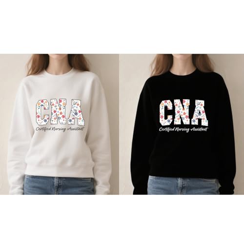 Florals CNA Nurse Sweatshirt CNA Nurse Sweatshirt2
