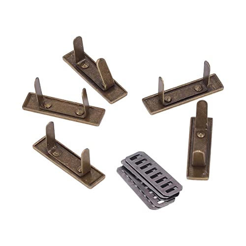 5pcs Hand Made Metal Tags, Alloy Hand Made Pendant Sewing Labels Hand-Made Craft Clothing Tags for DIY Antique Bronze Clothes Charms - Image 4