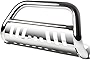Compatible with Rav4 XA30/XA40 3 inches Bumper Push Bull Bar+Removable Skid Plate (Chrome)