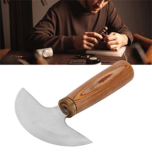 Couteau rond demi-lune en cuir pour maroquinerie et artisanat