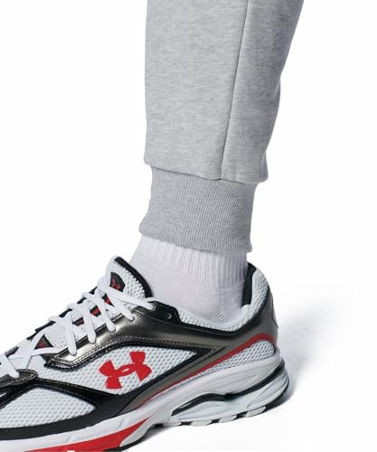 Under Armour Men's Rival Fleece Joggers, 011 Heather Gray, XXL - image 5