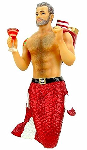 December Diamonds Santa Daddy II Merman Ornament by December Diamonds