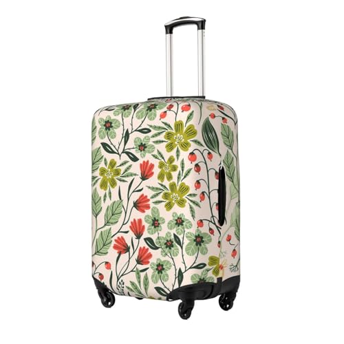 Beautiful Flowers Print Luggage Suitcase Covers Elastic Washable Luggage Protector Luggage Covers For Suitcase2