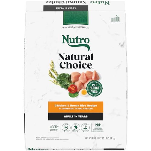 Nutro Natural Choice Adult Dry Dog Food, Chicken and Brown Rice Recipe, 13 lbs.