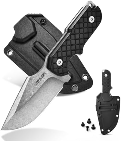 Omesio M-ZS21 Couteau EDC à Lame Fixe avec Étui Kydex – Couteau d...