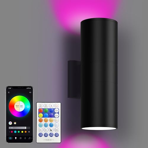 90W Smart Outdoor Wall Lights Up Down