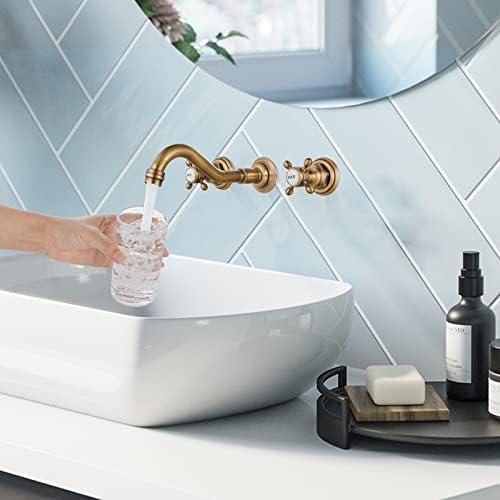 Modern Elegance: Antique Brass Wall Mount Sink Faucet Review