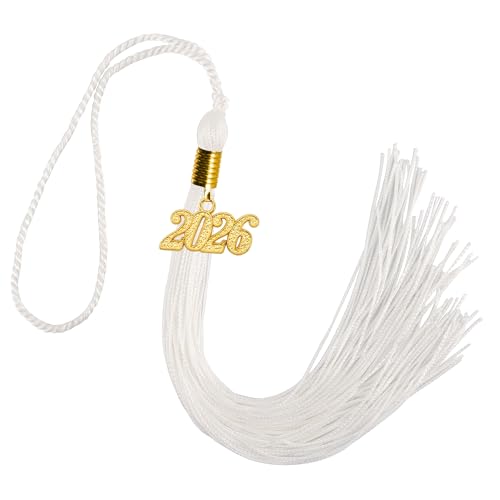 Image of GraduationMall Single&Multiple Color Graduation Tassel with 2026 Year Charm 9 inch
