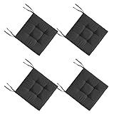 【IMPERMEABLE Y RESISTENTE AL SOL】Nuestros cojines cuadrados para sillas de comedor de 45x45 para interiores y exteriores adoptan una tela técnica impermeable, que es impermeable, resistente al sol y resistente a los arañazos. No te preocupes por la exposición a la lluvia y al sol. Es duradero y portátil. La cubierta se puede limpiar fácilmente con un paño húmedo.