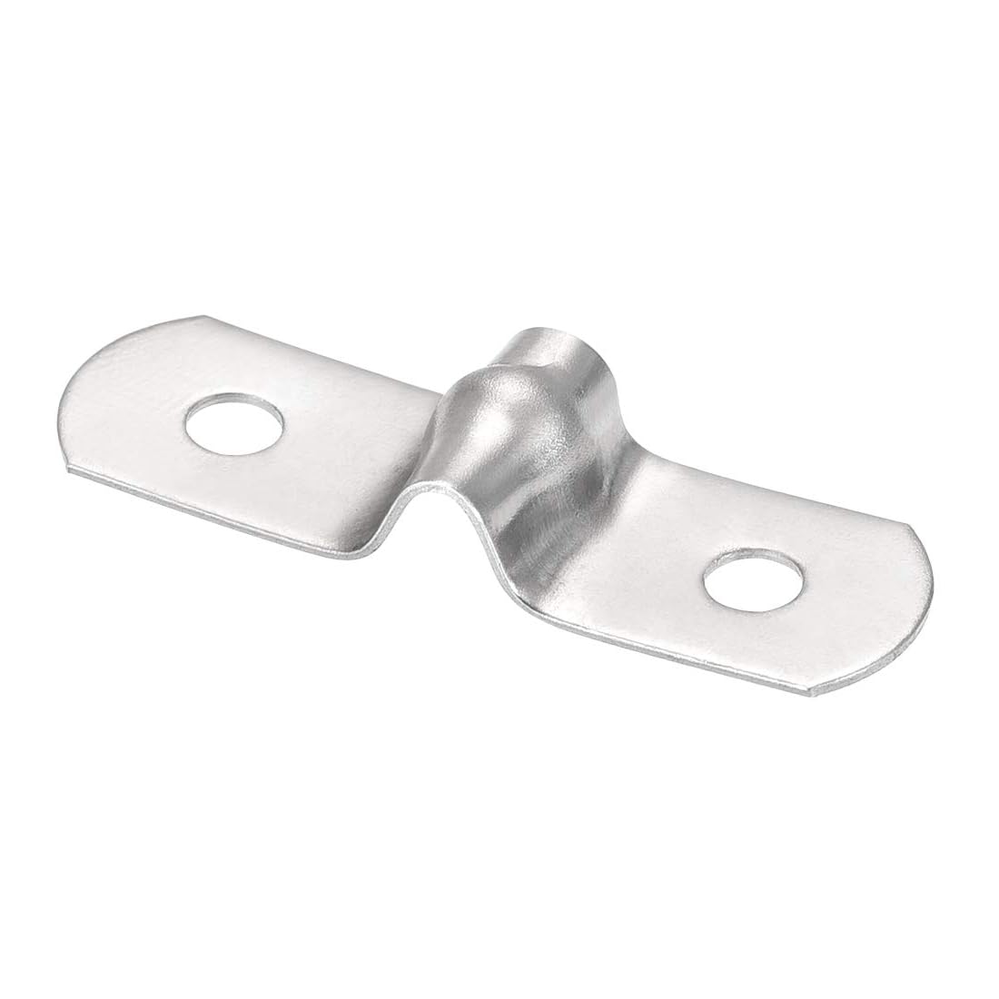 Unifizz 5mm(0.2") Rigid Pipe Strap 2 Holes U Bracket Cable Clamp, 201 Stainless Steel Tension Tube Clip Conduit Clamp Hanger 25pcs