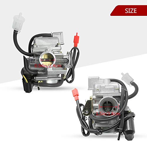 Pd24J Carburetor For 4-Stroke Gy6 125Cc 150Cc Atv Go Karts Scooter Mopeds Qmj/Qmi157 Qmj/Qmi152 - Manifold Intake Fiameter 24Mm Pd24J Carb (Carburetor) #TOP2