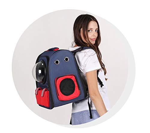 Musite Pet Bag Cat Tas Outwalking Reisdrager Draagbare Ruimte Capsule Ademende Hondentas/Geel - Afbeelding 3