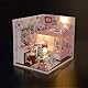 Itian Hölzernes DIY Dollhouse Mini handgemachtes Installationssatz für Mädchen Märchen Hauptdekoration Haus