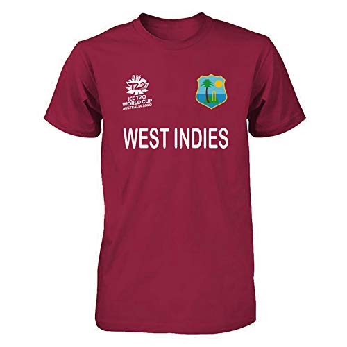 Men Women Cricket World Cup 2020 Shirt All Teams India Pakistan Australia South Africa England BANGLADES Newzealand Fan Supporters T Shirt 100% Cotton (West Indies, Small)