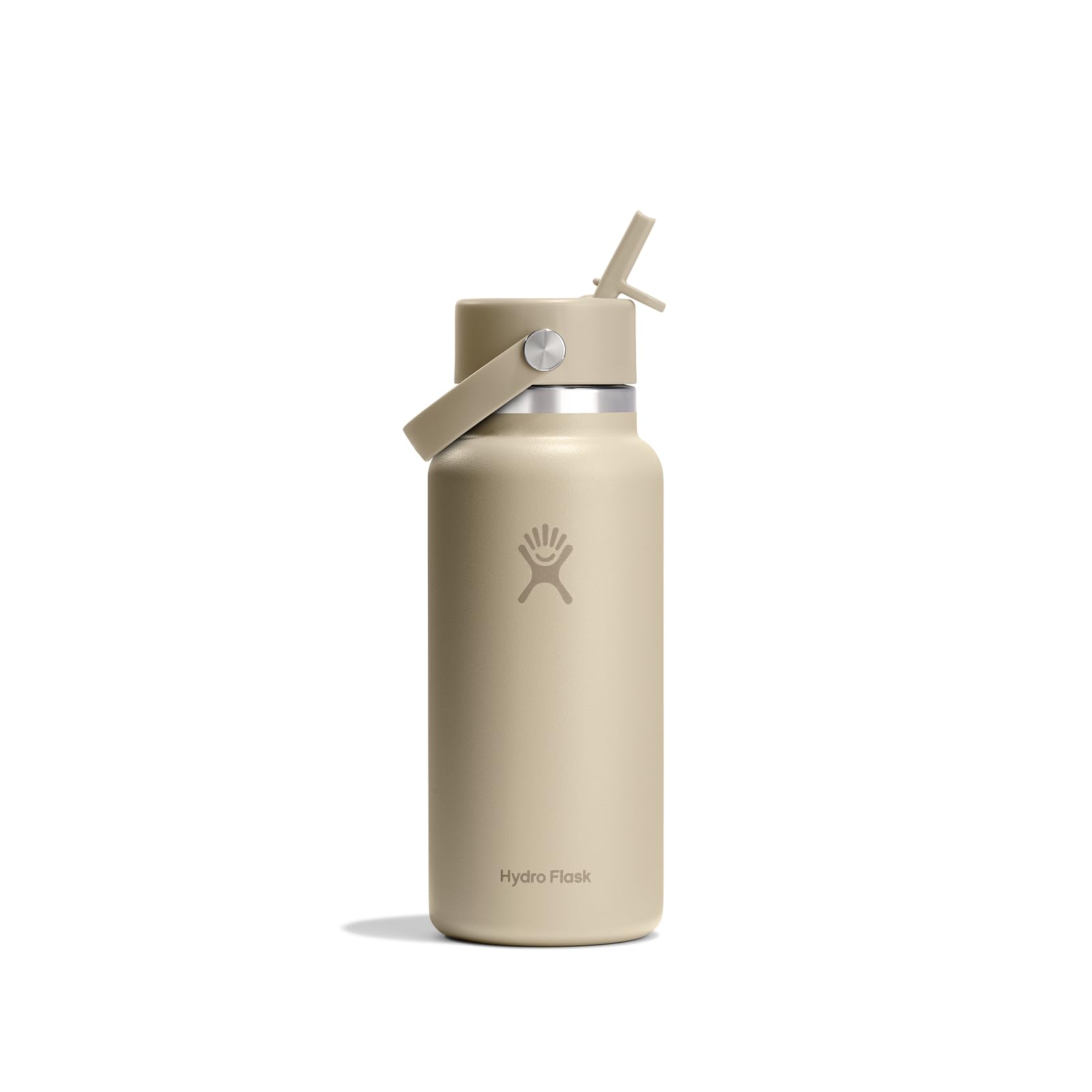 Hydro Flask – Wide Flex Straw Cap 946 ml (32 oz) Bottle | Edelstahl, auslaufsicherer Strohhalm, spülmaschinenfest – Kalt 24 Std. – Wide Mouth – Oat