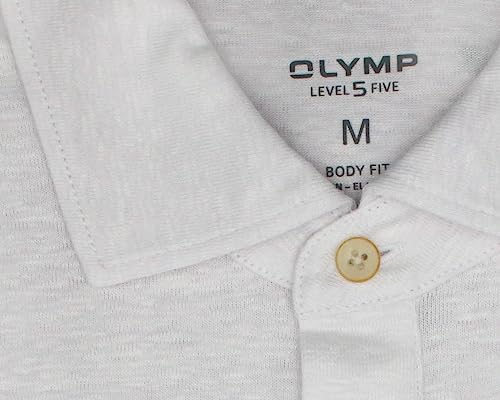 OLYMP Level Five Polo Semimanica Colletto a