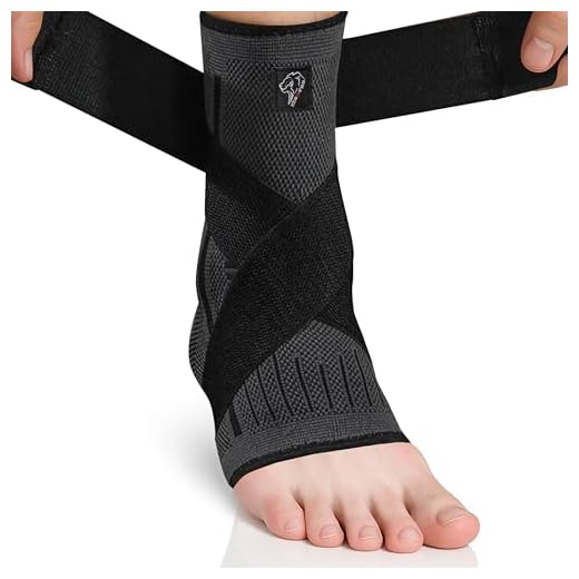 NEO X-PRO Tobillera para Esguince - Estabiliza el Tobillo y Previene Torceduras - Ofrece Soporte y Compresión - Facilita la Recuperación de Lesiones - Comoda y Ajustable (Negro, L)