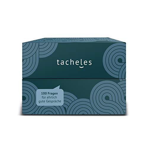 tacheles - ehrlich Gute Gespräche | 100 Fragen für Freunde, Paare, Familien | Kartenspiel für besondere Momente, bessere Beziehungen und tiefere Freundschaften | Spiel für Erwachsene