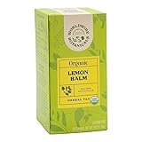 Worldwide Botanicals Organic Lemon Balm Tea, 25 Tea Bags - 50% more herbs with 2.25g per teabag - 100% Pure Lemon Balm Leaves, Kosher