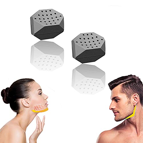 ICOICO Jawline Exerciser Workout Kit,Jaw for Women and Men, Face Slimmer,Define Your Double Chin Reducer, Muscle Exercise Perfect Shape, Neck Toning, Slim Tone (Grey)
