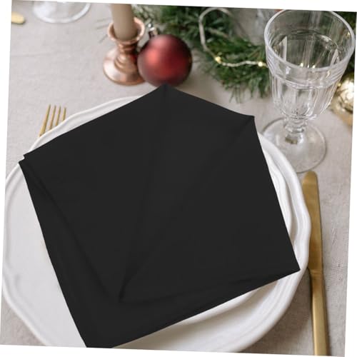 Serviettes en papier noir pour banquets chic et rassemblements - 5