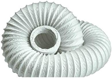 Manrose 100mm X 3m Circular Flexible PVC Hose Ducting Lightweight White 1020